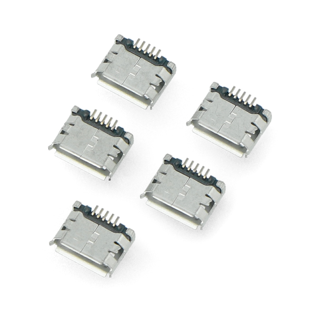 Gniazdo microUSB  typu B - SMD - 5szt.